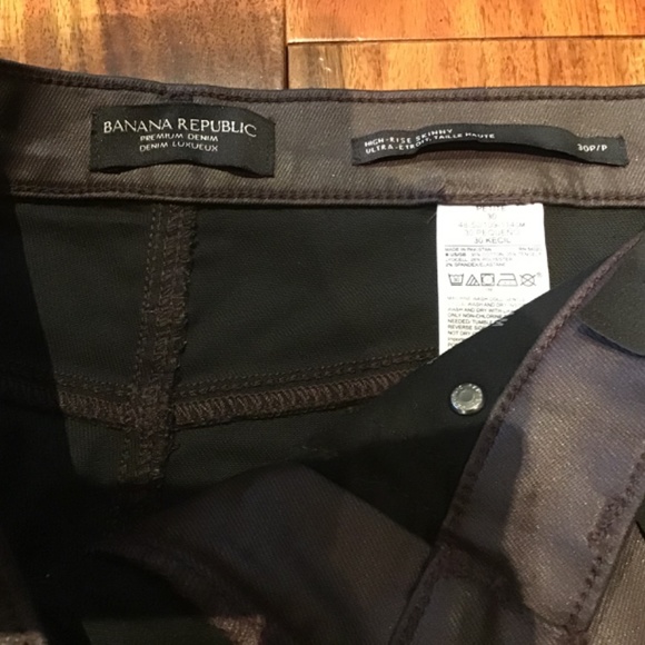 NWT Banana Republic High-Rise Skinny Coated Jean - Picture 6 of 6